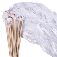 Bothyi - 20X Varillas De Cinta Serpentinas De Boda Resistentes Para Invitados Recuerdos De Fiesta Actividades Con Encaje