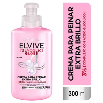 Crema De Peinar Glycolic Gloss 300 Ml Elvive