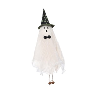 Magideal - Fantasma Colgante De Halloween, Decoración De Halloween, Adorno De Campana De Viento, Colgante De Halloween, Carillón De Viento Para Fiesta, Puerta De Sombrero Verde