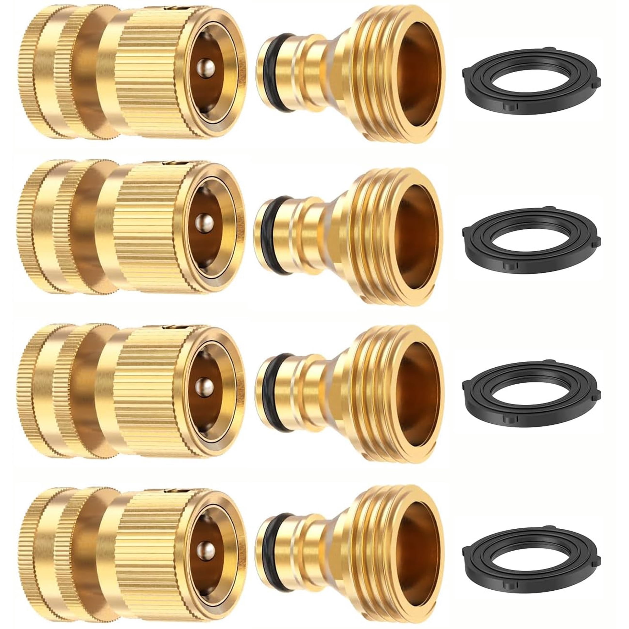 Conector Rápido Para Manguera De Jardín Kesfitt De Latón Macizo 3/4 Ght