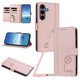 thumbnail image 1 of Funda Cartera Trébol para Samsung Galaxy S25 Plus con Ranuras Tarjetas y Carga Inalámbrica Rosa, 1 of 6