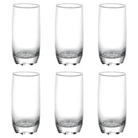 Cristar - Set 6 Vasos Altos Modelo Napoles 390Ml Jugos Tragos Bebida