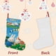 thumbnail image 3 of MIFFY Tema: Calcetines de Navidad, fino lino blanco para colgar en escaleras y chimenea, decoración navideña para el hogar, regalo de Navidad. 54cm × 38cm, 3 of 5