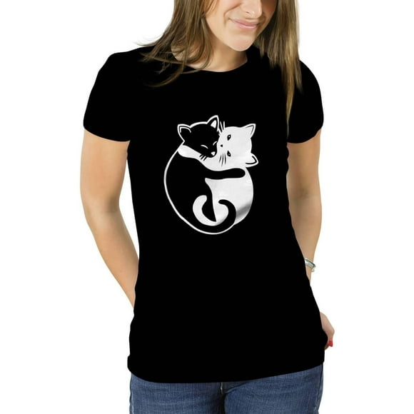 Polera Talla L diseño gatitos gato - Mujer