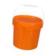 thumbnail image 3 of Lata De Pintura Portátil De 5 L, Vacía, Con Tapa Y Asa, Ideal Para Cocina, Jardín Y Viajes, Color Naranja, 3 of 5