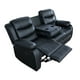 thumbnail image 3 of Sofa Reclinable Relaxline 3 Cuerpos Negro Posa Vaso, 3 of 4