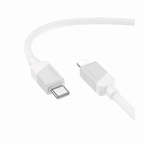 Borofone - Cable Bx107 Tipo C-Ip Pd 27W - Blanco