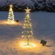 thumbnail image 3 of Arbol De Navidad Solar Espiral Led Jardín, 3 of 5