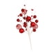 thumbnail image 4 of 6 piezas de púas de bolas de purpurina navideñas para decoración de árboles de Navidad, púas para árboles de Navidad en para fiestas, decoraci Rojo, 4 of 5