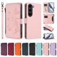 thumbnail image 3 of Funda Cartera Mariposa para [Samsung Galaxy S23 Plus] con Soporte y Cremallera Rosa, 3 of 6
