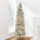 thumbnail image 1 of Lápiz flocado Christmas Tree Best Choice Products de 4.5 pies, 1 of 3