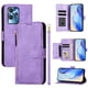 thumbnail image 1 of Funda tipo libro para Oukitel C32 con bolsillo con cremallera, cierre magnético, 7 ranuras para tarjetas y correa para la muñeca., 1 of 6