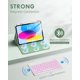 thumbnail image 4 of Funda con teclado retroiluminado MoKo para iPad 11/10 generación, 7 colores, 4 of 9