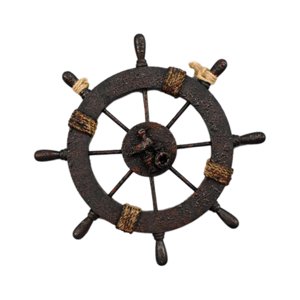 Magideal - Decoración De Pared, Timón De Barco, Colgante De Pared, Decoración De Accesorios De Fotografía , 28Cm