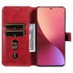 thumbnail image 2 of Funda Billetera para Xiaomi 12 con Porta Tarjetas y Soporte Ajustable Rojo, 2 of 6