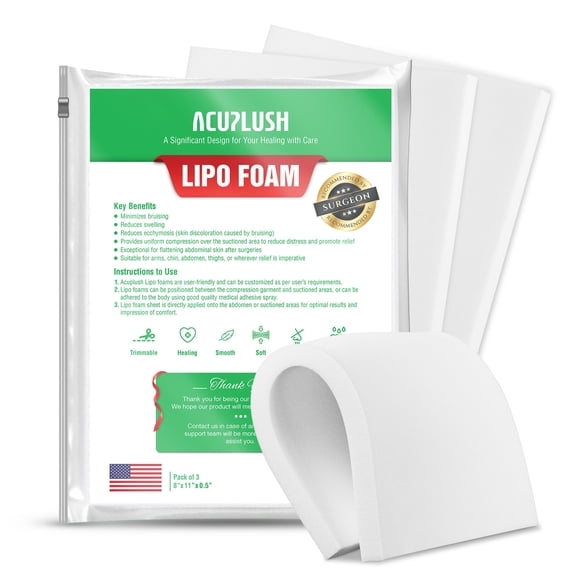 Almohadillas de espuma ACUPLUSH Lipo Foam para liposucción postoperatoria