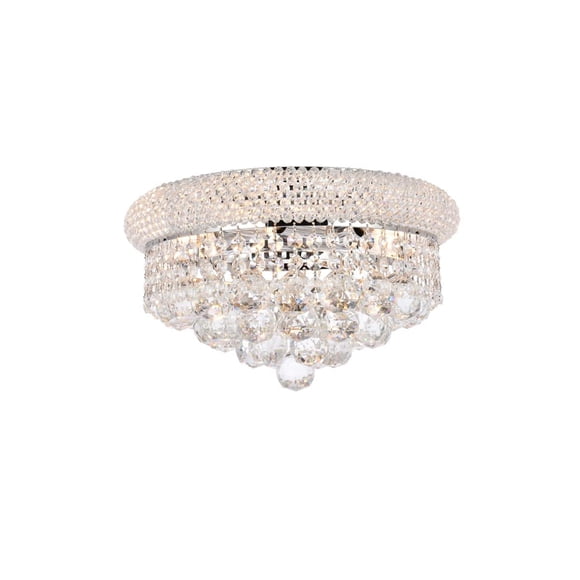 Lámpara de Techo Empotrada Primo de Elegant Lighting en Cromo 36 cm