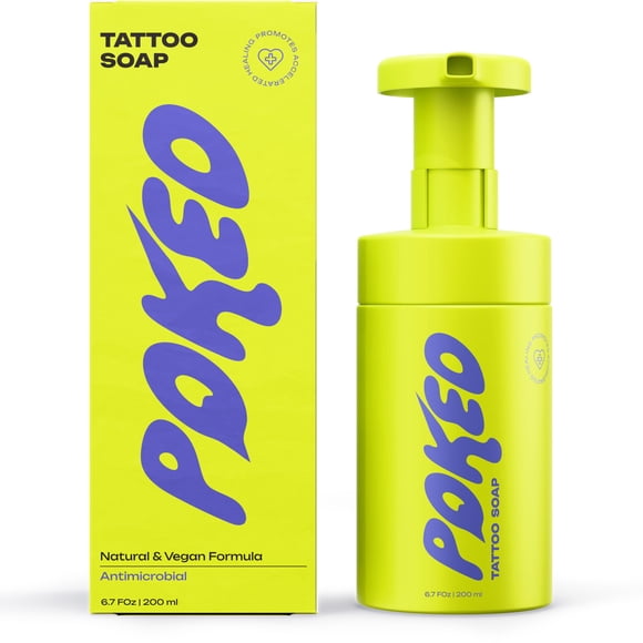 Jabón para tatuajes Poked 200 ml – Botánicos y purificadores de la piel