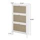 thumbnail image 3 of Rattan 3 Door Shoe Rack, Freestanding Modern Shoe Storage Cabinet, for Entryway, 3 of 3