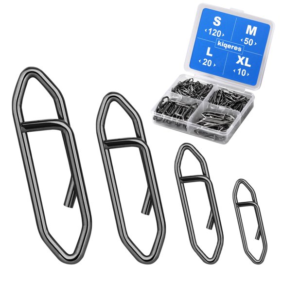 Clips de pesca Kiqeres 200 uds acero inoxidable