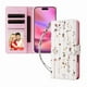 thumbnail image 1 of FOXDOCK Funda Tipo Cartera Floral para iPhone 11 ,Funda con Tapa de Cuero PU, Protección Antigolpes con Ranuras para Tarjetas y Soporte, 1 of 5