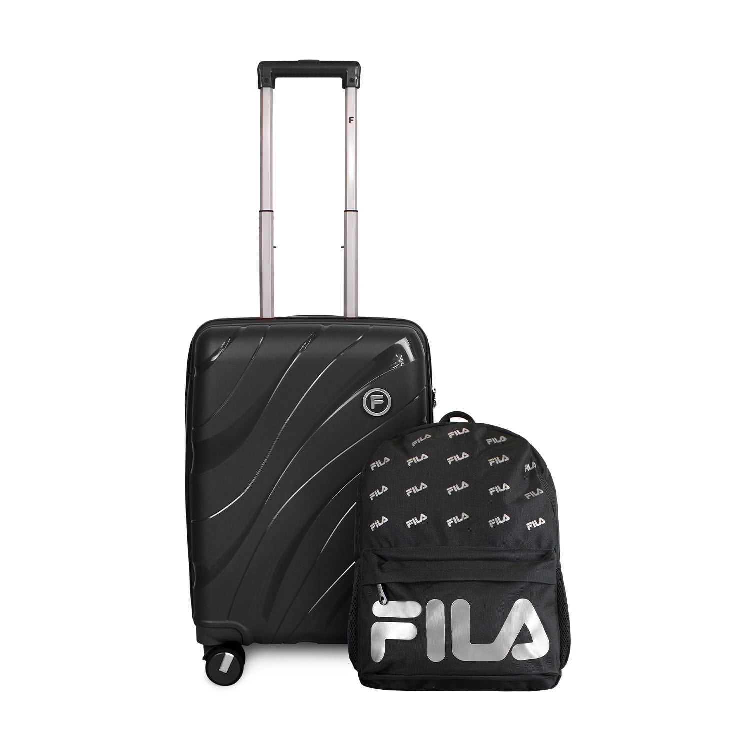 Pack Maleta Cabina S Lola 10kg + Mochila Urbanix Fila 10lts Negro-silver