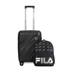 Pack Maleta Cabina S Lola 10Kg + Mochila Urbanix Fila 10Lts Negro-Silver