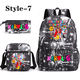 thumbnail image 1 of Cartoon Manana Sera Bonito 3 Piece Backpack Boys Women's Cute Rucksack Shoulder Bag Pencil Bag Teenage School Bag, 1 of 3