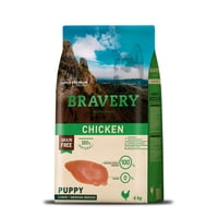 Bravery - Alimento Super Premium Para Perros Cachorros Razas Medianas Y Grandes Sabor Pollo 4 Kg