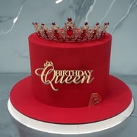Adorno Acrílico Para Tartas Qpartyfire Happy Queen Birthday Queen