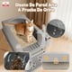 thumbnail image 5 of Set Arenero Gatos Michis Baño Sanitario Acero Inoxidable XXL Gris, 5 of 10