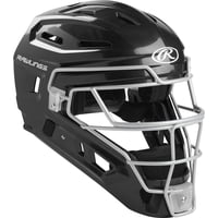Casco De Béisbol Rawlings Renegade 2.0 Para Adultos Mayores, Color Negro Y Plateado