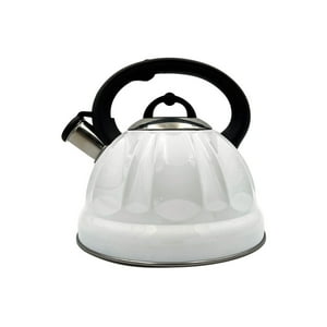 Kitchenware - Tetera De Acero Inoxidable Bari Blanca 3Lt