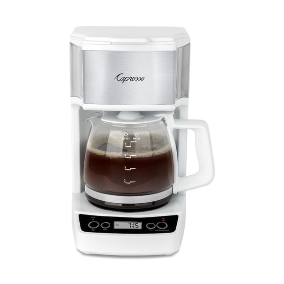 Cafetera Capresso Mini Drip White para 5 tazas con jarra de vidrio