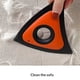 thumbnail image 3 of Mini Triángulo de Remoción de Peles para Mascotas (Naranja) – Limpiador ecológico y reutilizable de piel y piel para alfombras, muebles, ropa e interiores de automóviles – Herramienta de pre, 3 of 3
