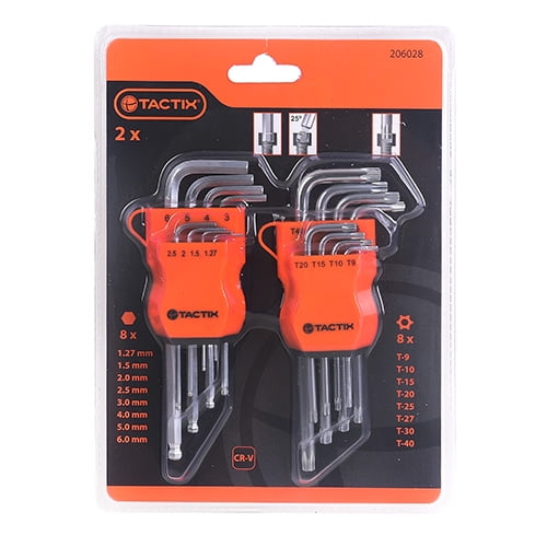 Juego De Llave Allen Y Torx 16 Piezas