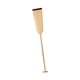 thumbnail image 2 of Remo de canoa de madera, remo de barco, mango ergonómico sin tratar, remos resistentes, decoración de madera para accesorios de barcos al aire libre, 125 centímetros, 2 of 5