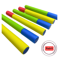 Genérico - Pack 6 Unidades Pistola Lanza Agua Espuma Verano Piscina 30 Cm