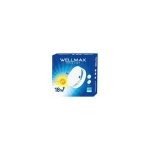 Wellmax - Plafon Sunlight 2 En 1, 18W Blanco Frio