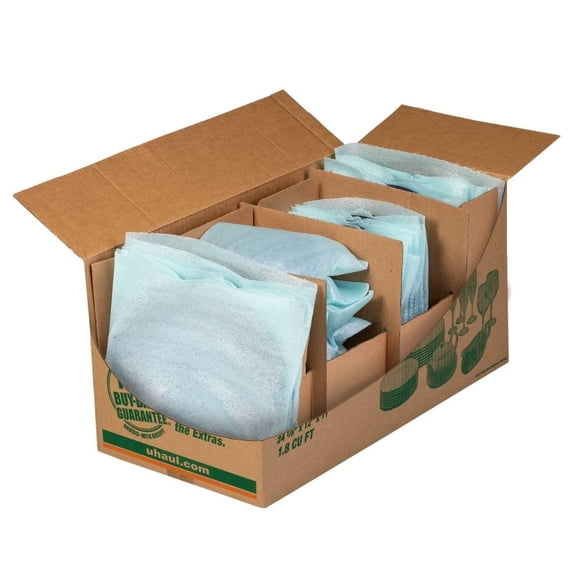 Kit de embalaje de vajilla U-Haul 32 bolsas y 1 caja