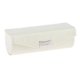 thumbnail image 3 of Estuche para lápiz labial de cuero, caja de almacenamiento con espejo para monedero blanco, 3 of 5