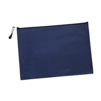 Ioensy - Bolsa Con Cremallera A5, Sobres Portátiles, Organizador De Recibos Para Oficina, Viajes, Hogar, Azul Marino