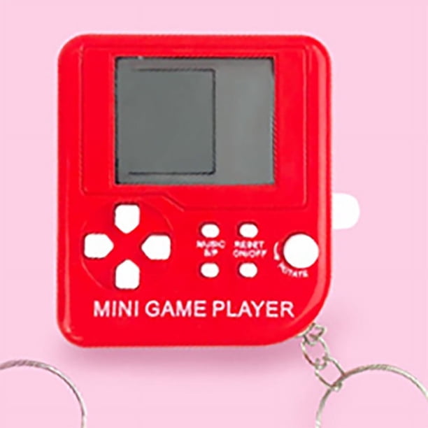 Mini Handheld Game Players Machine, Pocket Game Console, Built-in 26 Games Use For Key Chain Ring Holder Kids Gift