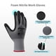 thumbnail image 2 of Guantes de protección DULFINE para trabajo, talla mediana, 6 pares, compatibles con pantalla táctil, 2 of 6