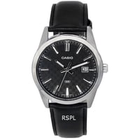 Reloj Casio Analog Leather Strap Black Dial Quartz Mtp-Vd03L-1A Mtpvd03L-1 Men'S Watch
