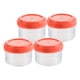 thumbnail image 3 of 4 Uds. Botellas Peque?as Para Apretar, Contenedor Portátil De Almacenamiento De Alimentos, Botellas Para Condimentos, Redondas, Rojas, 3 of 5