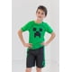 thumbnail image 2 of Conjunto De Natación Para Niños Con Camiseta Térmica Verde Y Negra, 2 of 5