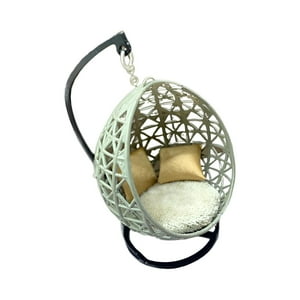 Genérico - Modelo De Silla Colgante, Juguete Artesanal Para Micro Paisaje, Juguetes Para Niños, Casa De Muñecas, Escala 12
