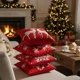 thumbnail image 2 of 6pcs Funda De Cojín De Sofá De Navidad De 45x45cm Decoración Dorado Oscuro, 2 of 3