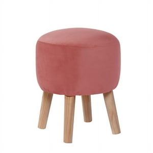 Latam Home - Pouf Nantes Tela Velvet Palo Rosa